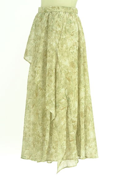 Stola.（ストラ）の古着「アシンメトリーフリルロングシフォンスカート（スカート）」大画像３へ