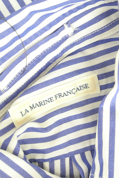 LA MARINE FRANCAISE（マリンフランセーズ）の古着「ストライプコットンシャツ（ブラウス）」大画像６へ