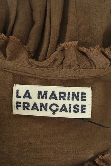 LA MARINE FRANCAISE（マリンフランセーズ）の古着「フリルネックシアーブラウス（ブラウス）」大画像６へ