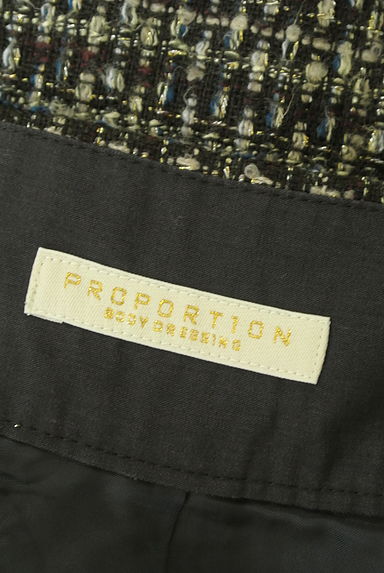 PROPORTION BODY DRESSING（プロポーションボディ ドレッシング）の古着「ミモレ丈ラメツイードスカート（ロングスカート・マキシスカート）」大画像６へ