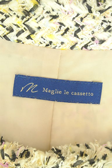 Maglie le cassetto（マーリエ ル カセット）の古着「M. Maglie le cassetto ラメツイードベスト（ベスト・ジレ）」大画像６へ