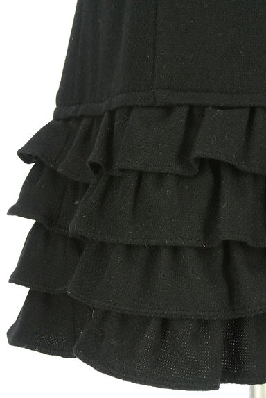 BURBERRY BLUE LABEL（バーバリーブルーレーベル）の古着「ティアードフリルノースリウール混ワンピース（ワンピース・チュニック）」大画像５へ