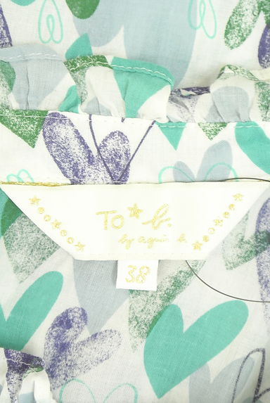 To b. by agnes b.（トゥービーバイアニエスベー）の古着「ハート柄ノースリカットソー（カットソー・プルオーバー）」大画像６へ