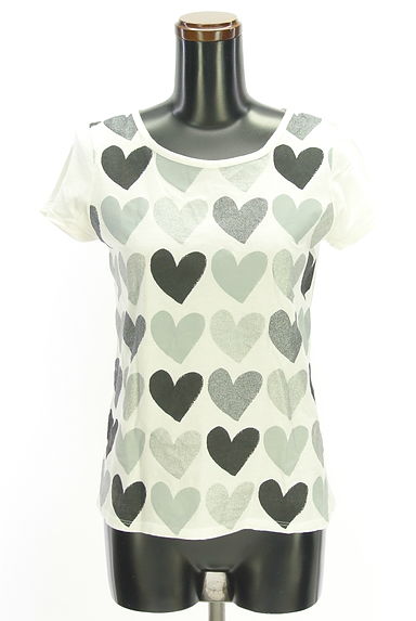 To b. by agnes b.（トゥービーバイアニエスベー）の古着「ハートプリント半袖Tシャツ（Ｔシャツ）」大画像１へ