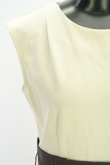 NATURAL BEAUTY BASIC（ナチュラルビューティベーシック）の古着「別地切替バイカラーノースリワンピース（ワンピース・チュニック）」大画像４へ