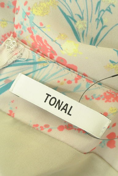TONAL（トーナル）の古着「花柄シフォンワンピース（ワンピース・チュニック）」大画像６へ