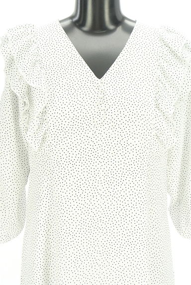 La boutique BonBon（ラブティックボンボン）の古着「ドロストスリーブドットロングワンピース（ワンピース・チュニック）」大画像４へ