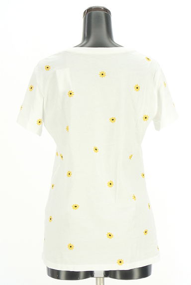 kate spade new york（ケイトスペード ニューヨーク）の古着「花柄ロゴTシャツ（Ｔシャツ）」大画像２へ