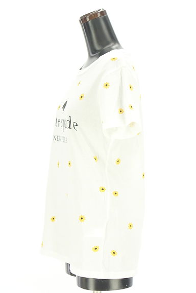 kate spade new york（ケイトスペード ニューヨーク）の古着「花柄ロゴTシャツ（Ｔシャツ）」大画像３へ