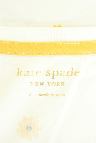 kate spade new york（ケイトスペード ニューヨーク）の古着「花柄ロゴTシャツ（Ｔシャツ）」大画像６へ