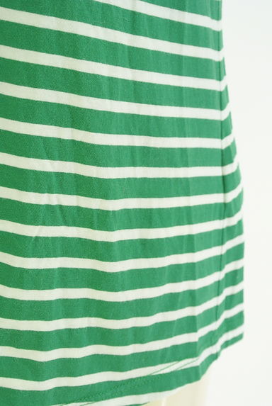 kate spade new york（ケイトスペード ニューヨーク）の古着「ブランドロゴ入りボーダー柄半袖Tシャツ（Ｔシャツ）」大画像５へ