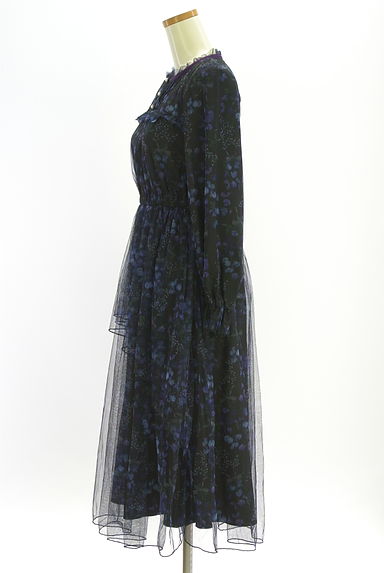 axes femme（アクシーズファム）の古着「花柄チュールワンピース（ワンピース・チュニック）」大画像３へ