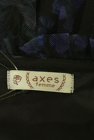 axes femme（アクシーズファム）の古着「花柄チュールワンピース（ワンピース・チュニック）」大画像６へ