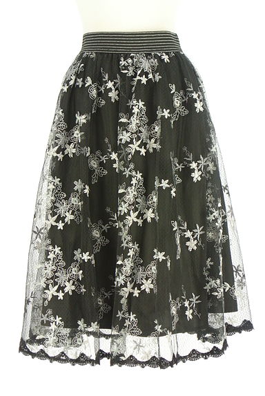 axes femme（アクシーズファム）の古着「花刺しゅうボリューム膝下レーススカート（スカート）」大画像１へ
