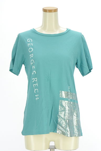 GEORGES RECH（ジョルジュレッシュ）の古着「ラメ箔ミックスブランドロゴTシャツ（Ｔシャツ）」大画像１へ
