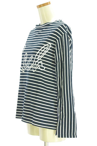GEORGES RECH（ジョルジュレッシュ）の古着「ボーダー×ストライプ　ロゴカットソー（Ｔシャツ）」大画像３へ