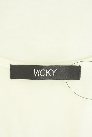 VICKY（ビッキー）の古着「フロントレースタンクトップ（カットソー・プルオーバー）」大画像６へ