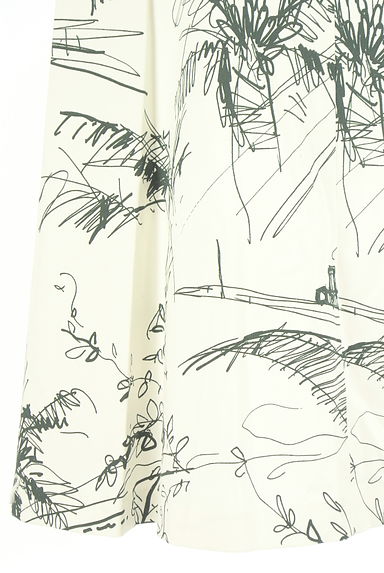 MARLENE DAM（マーレンダム）の古着「イラストプリントミモレスカート（ロングスカート・マキシスカート）」大画像５へ