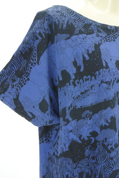 marble SUD（マーブルシュッド）の古着「アニマルイラスト膝下ワンピース（ワンピース・チュニック）」大画像４へ