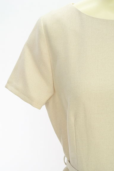 NATURAL BEAUTY BASIC（ナチュラルビューティベーシック）の古着「ベルト付き半袖ワンピース（ワンピース・チュニック）」大画像４へ