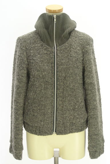 NATURAL BEAUTY BASIC（ナチュラルビューティベーシック）の古着「襟リブ切替ウール混ブルゾン（ブルゾン・スタジャン）」大画像４へ
