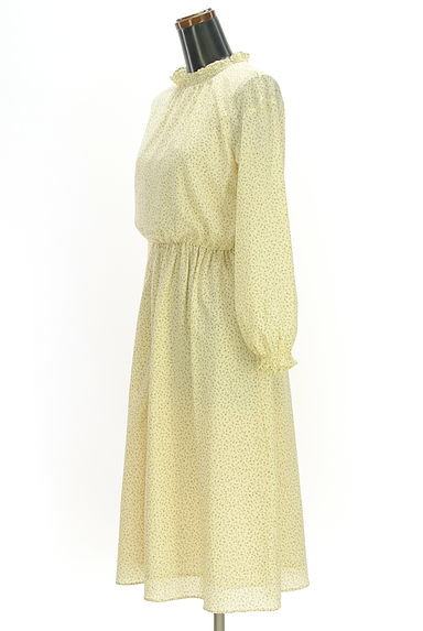 NATURAL BEAUTY BASIC（ナチュラルビューティベーシック）の古着「小花柄モックネックシフォンワンピース（ワンピース・チュニック）」大画像３へ