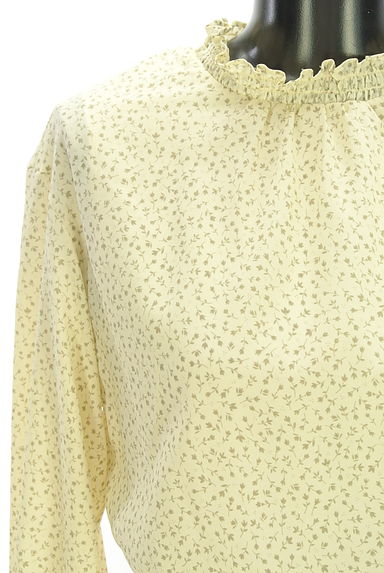 NATURAL BEAUTY BASIC（ナチュラルビューティベーシック）の古着「小花柄モックネックシフォンワンピース（ワンピース・チュニック）」大画像４へ