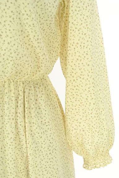 NATURAL BEAUTY BASIC（ナチュラルビューティベーシック）の古着「小花柄モックネックシフォンワンピース（ワンピース・チュニック）」大画像５へ
