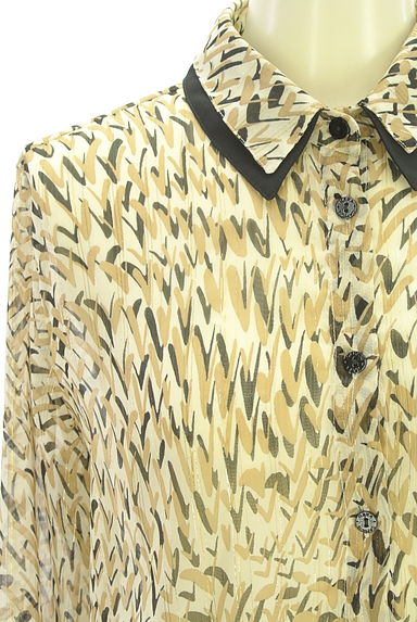 NARA CAMICIE（ナラカミーチェ）の古着「ラメストライプMIX総柄ブラウス（ブラウス）」大画像４へ