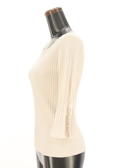 PROPORTION BODY DRESSING（プロポーションボディドレッシング）の古着「8分袖リブニットトップス（ニット）」大画像３へ