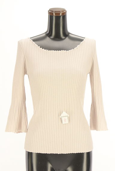 PROPORTION BODY DRESSING（プロポーションボディドレッシング）の古着「8分袖リブニットトップス（ニット）」大画像４へ