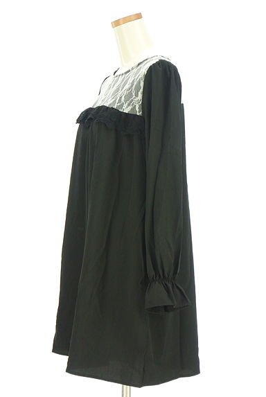 axes femme（アクシーズファム）の古着「ヨークレースミニワンピース（ワンピース・チュニック）」大画像３へ