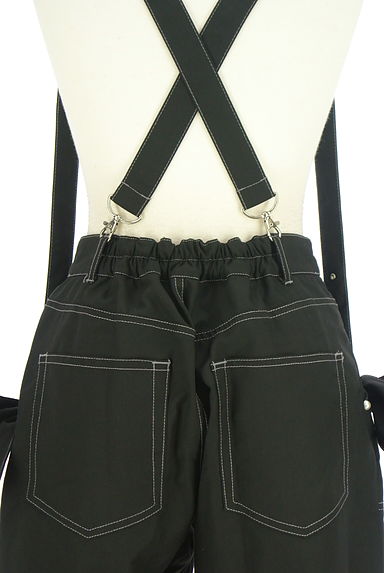 axes femme（アクシーズファム）の古着「axes femme POETIQUE リボンサスペンダー付き黒パンツ（パンツ）」大画像５へ