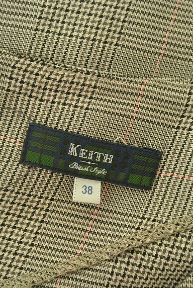 KEITH（キース）の古着「ドロストヘムグレンチェックブラウス（カットソー・プルオーバー）」大画像６へ