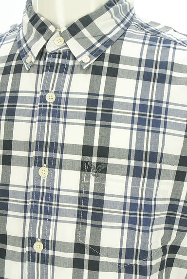 AMERICAN EAGLE（アメリカンイーグル）の古着「ワンポイントチェックシャツ（カジュアルシャツ）」大画像４へ