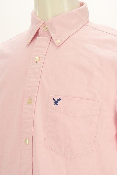AMERICAN EAGLE（アメリカンイーグル）の古着「ワンポイントコットンシャツ（カジュアルシャツ）」大画像４へ