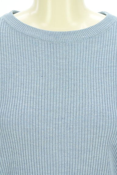 SM2（サマンサモスモス）の古着「Samansa Mos2 blue リブニット（ニット）」大画像４へ