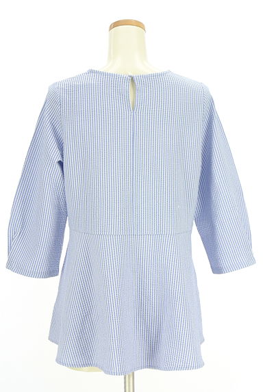 UNITED ARROWS（ユナイテッドアローズ）の古着「green label relaxing ストライプサッカートップス（カットソー・プルオーバー）」大画像２へ