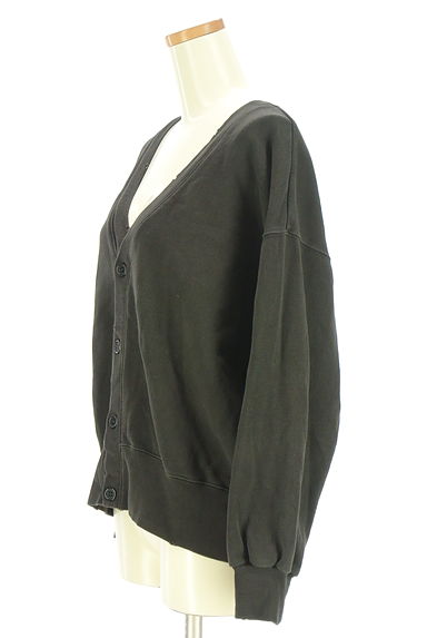 ＋81BRANCA（ハチイチブランカ）の古着「クラッシュ加工スウェットカーディガン（カーディガン・ボレロ）」大画像３へ