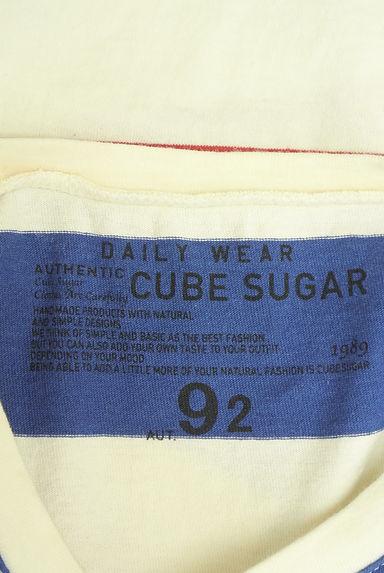 CUBE SUGAR（キューブシュガー）の古着「ポケット付きトリコロールTシャツ（カットソー・プルオーバー）」大画像６へ