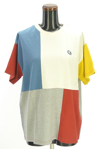 CUBE SUGAR（キューブシュガー）の古着「配色クルーネックTシャツ（カットソー・プルオーバー）」大画像１へ