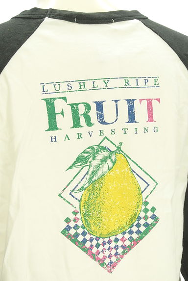 CUBE SUGAR（キューブシュガー）の古着「プリントラグランTシャツ（Ｔシャツ）」大画像５へ
