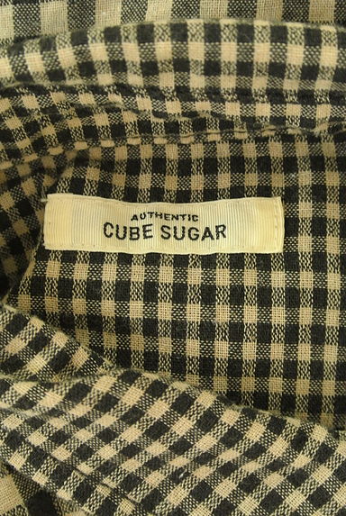 CUBE SUGAR（キューブシュガー）の古着「ドロストヘムワッペンシャツ（カジュアルシャツ）」大画像６へ