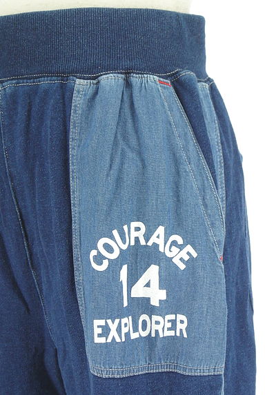 CUBE SUGAR（キューブシュガー）の古着「デニム風スウェットパンツ（パンツ）」大画像４へ