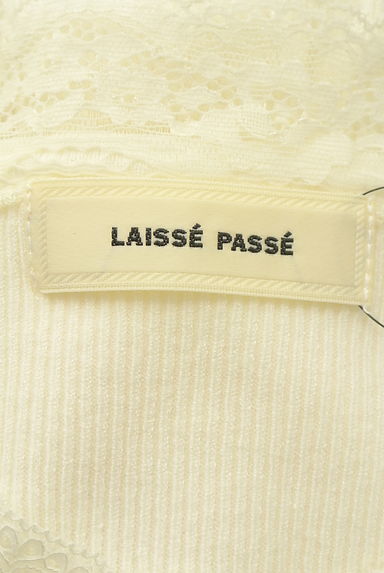 LAISSE PASSE（レッセパッセ）の古着「レース縁取りリブニットトップス（ニット）」大画像６へ