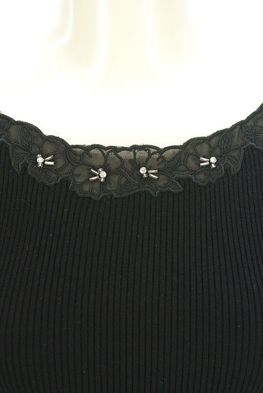 LAISSE PASSE（レッセパッセ）の古着「花刺繍リブニット（ニット）」大画像４へ