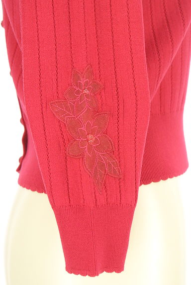 LAISSE PASSE（レッセパッセ）の古着「花刺繍スリーブニットトップス（ニット）」大画像４へ