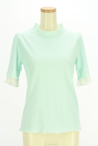 axes femme（アクシーズファム）の古着「シフォンレイヤー袖リブカットソー（ニット）」大画像１へ