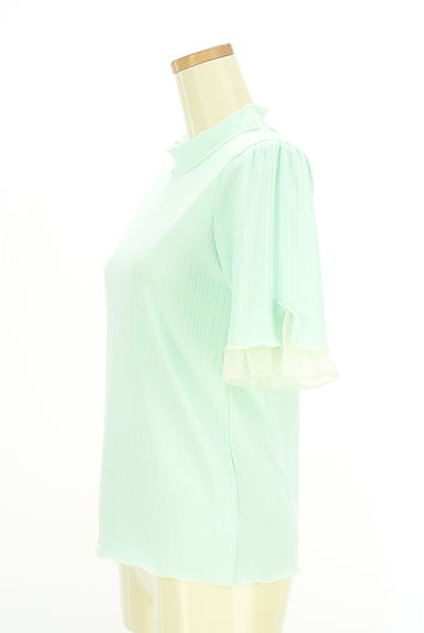 axes femme（アクシーズファム）の古着「シフォンレイヤー袖リブカットソー（ニット）」大画像３へ