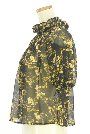 YECCA VECCA（イェッカヴェッカ）の古着「花柄シアーブラウス（カットソー・プルオーバー）」大画像３へ